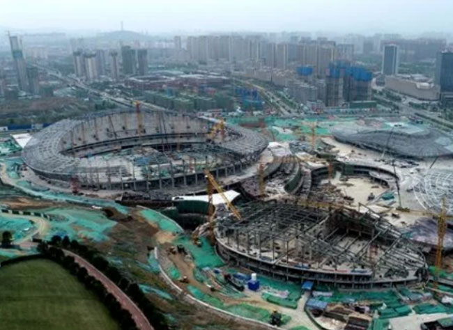 中国建设第八工程局 泰安市民健身中心